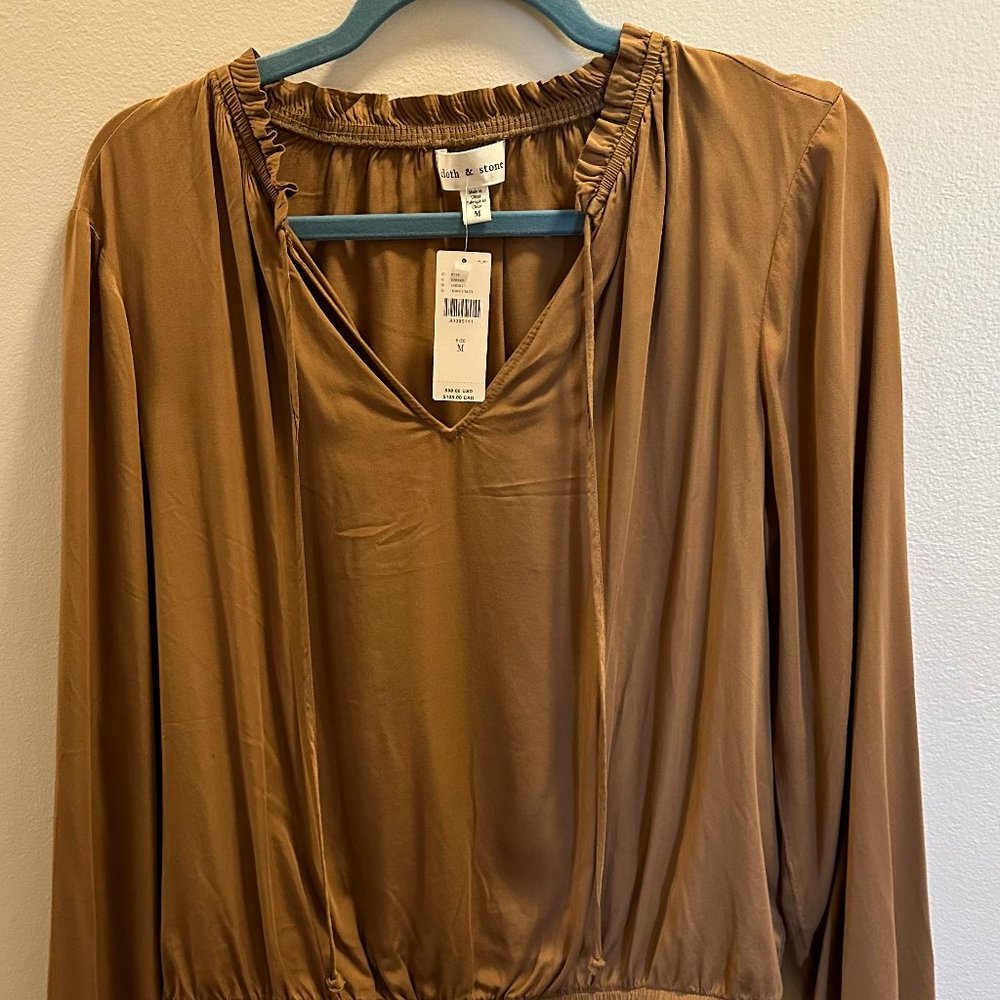 NWT cloth & stone honey blouse